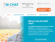 Tablet Screenshot of m-chat.org